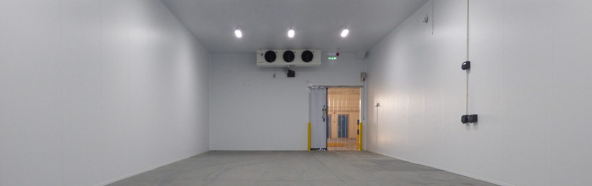Câmara de congelados com cortina de PVC